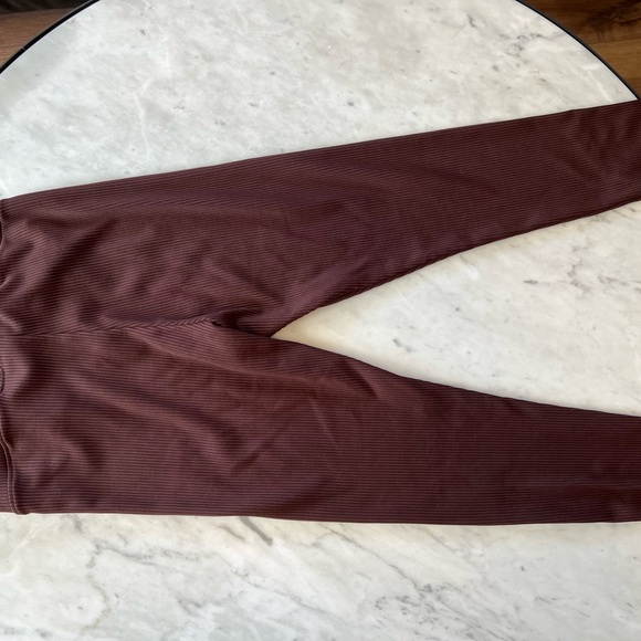 Brown Ribbed Leggings - Picture 2 of 3